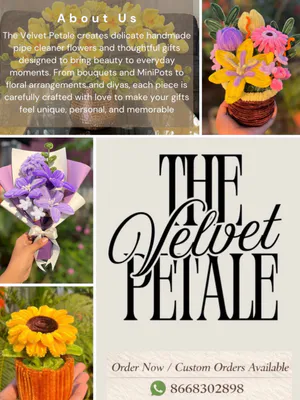 The Velvet Petale | Luxury Pipe Cleaner Bouquets | Aesthetic Decor | Custom Gifts