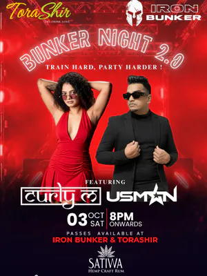Bunker Night 2.0 – Featuring Curly & Usman | 3 October